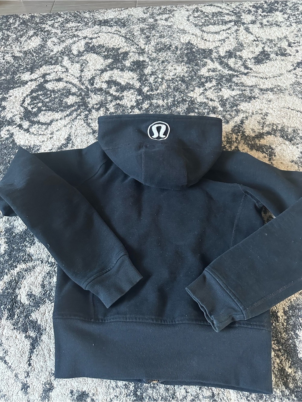 lululemon vintage first generation scuba hoodie size 6 black - Picture 4 of 5